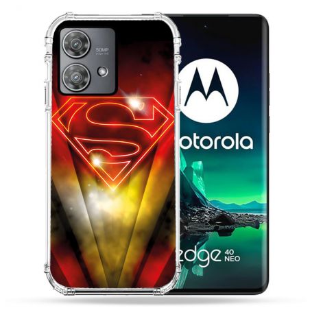 Coque Renforcée Pour Motorola Edge 40 Neo Superman Logo