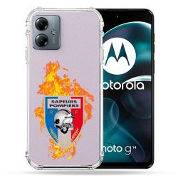 Coque Transparente Pour Motorola G14 4G Pompier Feu
