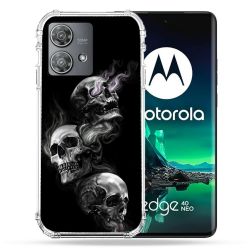 Coque Renforcée Pour Motorola Edge 40 Neo Tete de Mort Triple