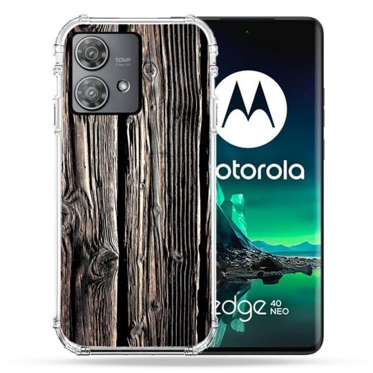 Coque Renforcée Pour Motorola Edge 40 Neo Texture Bois