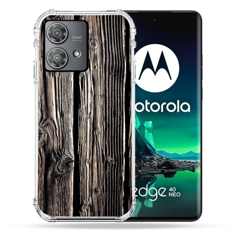 Coque Renforcée Pour Motorola Edge 40 Neo Texture Bois