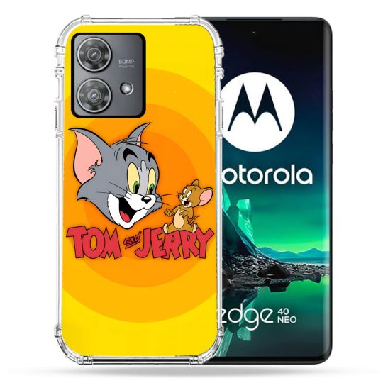 Coque Renforcée Pour Motorola Edge 40 Neo Tom Jerry