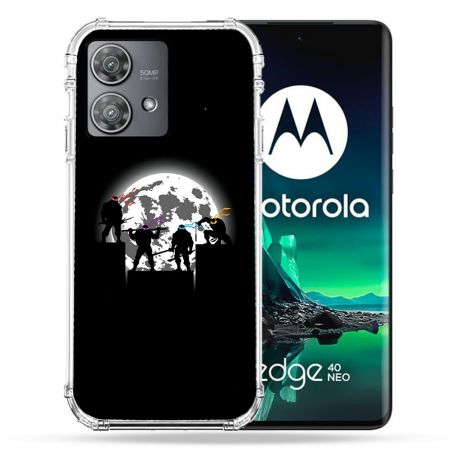 Coque Renforcée Pour Motorola Edge 40 Neo Tortue Ninja Ombre