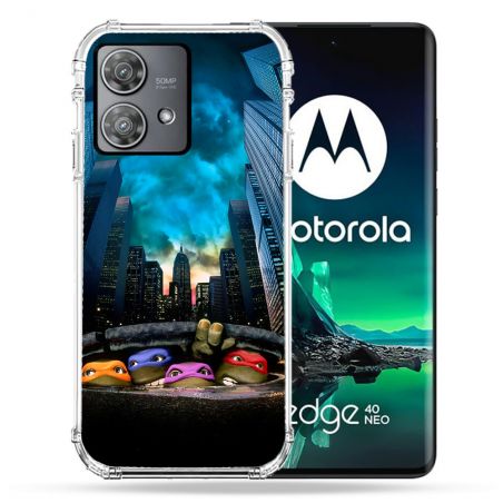 Coque Renforcée Pour Motorola Edge 40 Neo Tortue Ninja Ville