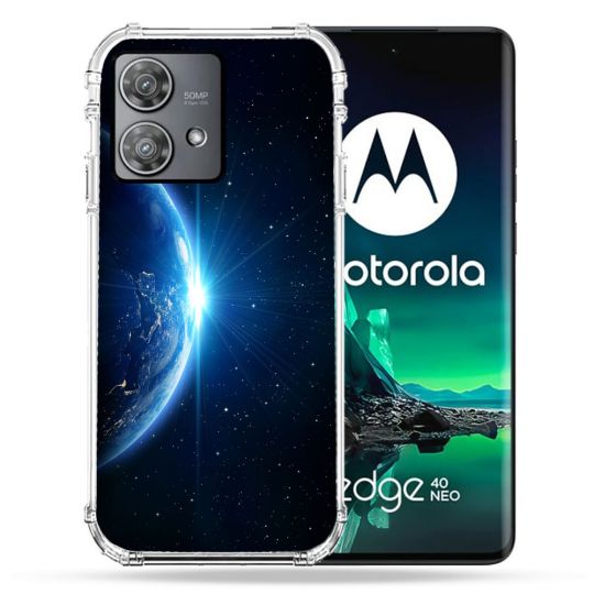 Coque Renforcée Pour Motorola Edge 40 Neo Univers Planete Terre