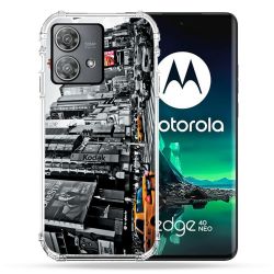 Coque Renforcée Pour Motorola Edge 40 Neo Voyage Amerique USA New York Taxi