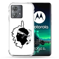Coque Renforcée Pour Motorola Edge 40 Neo Voyage Corse Blanc