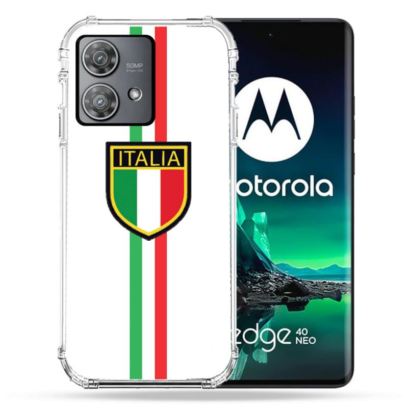 Coque Renforcée Pour Motorola Edge 40 Neo Voyage Italie 3 Blanc