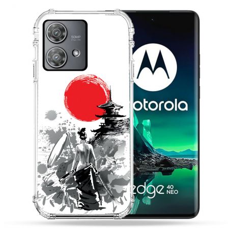 Coque Renforcée Pour Motorola Edge 40 Neo Voyage Japon Femme