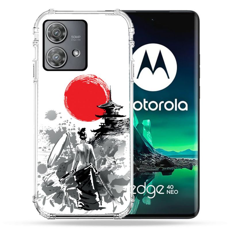 Coque Renforcée Pour Motorola Edge 40 Neo Voyage Japon Femme