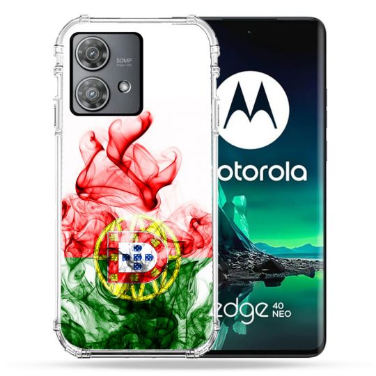Coque Renforcée Pour Motorola Edge 40 Neo Voyage Portugal Flamme