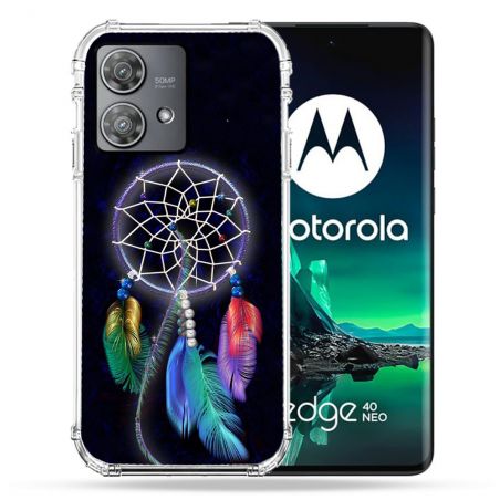 Coque Renforcée Pour Motorola Edge 40 Neo Zen Attrape Reve Multicolore