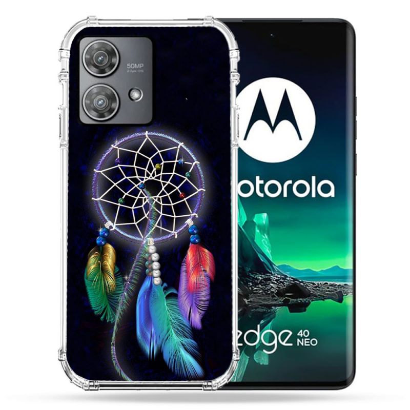 Coque Renforcée Pour Motorola Edge 40 Neo Zen Attrape Reve Multicolore
