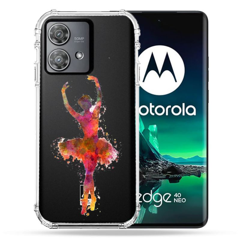 Coque Transparente Pour Motorola Edge 40 Neo Danseuse etoile