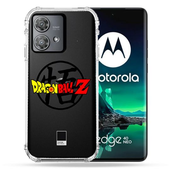 Coque Transparente Pour Motorola Edge 40 Neo Dragon Ball Logo