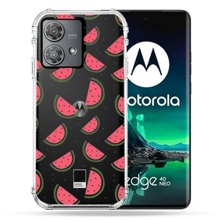 Coque Transparente Pour Motorola Edge 40 Neo Pasteque