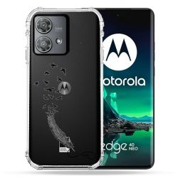 Coque Transparente Pour Motorola Edge 40 Neo Plume Infini