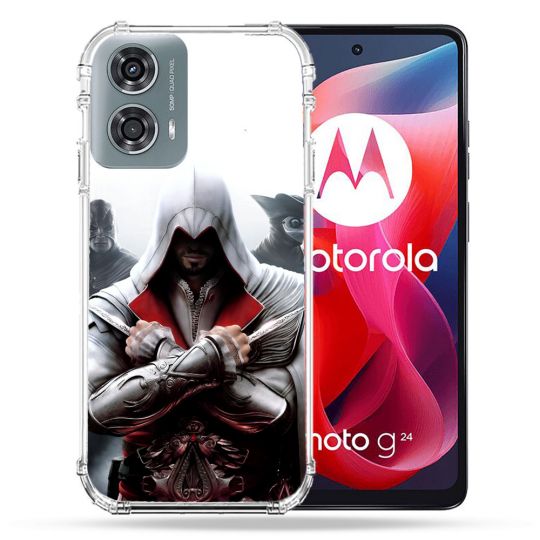 Coque Renforcée Pour Motorola G24 4G Assassin Creed Mask