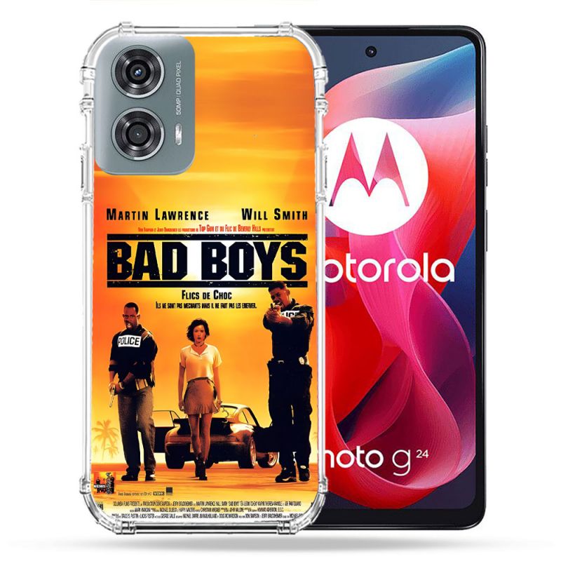 Coque Renforcée Pour Motorola G24 4G Bad Boys Affiche