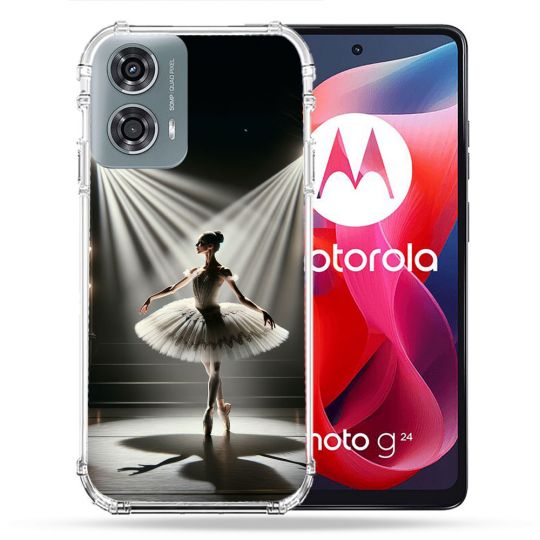 Coque Renforcée Pour Motorola G24 4G Danseuse Lumière
