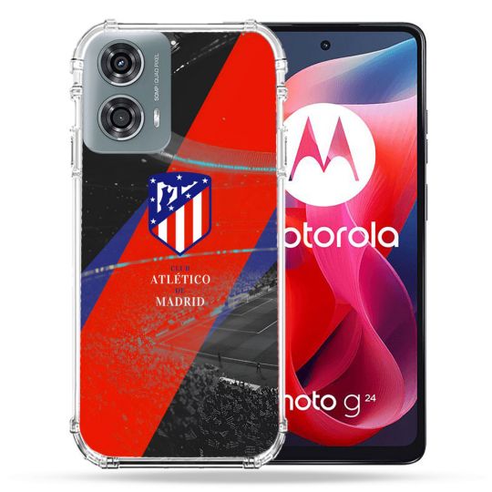 Coque Renforcée Pour Motorola G24 4G Foot Athletico Madrid