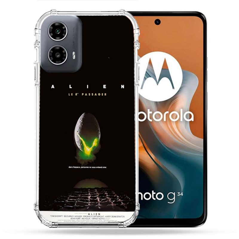 Coque Renforcée Pour Motorola G34 5G Alien Affiche