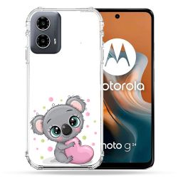 Coque Renforcée Pour Motorola G34 5G Animal Koala Cœur