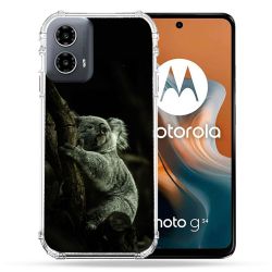 Coque Renforcée Pour Motorola G34 5G Animal Koala Noir