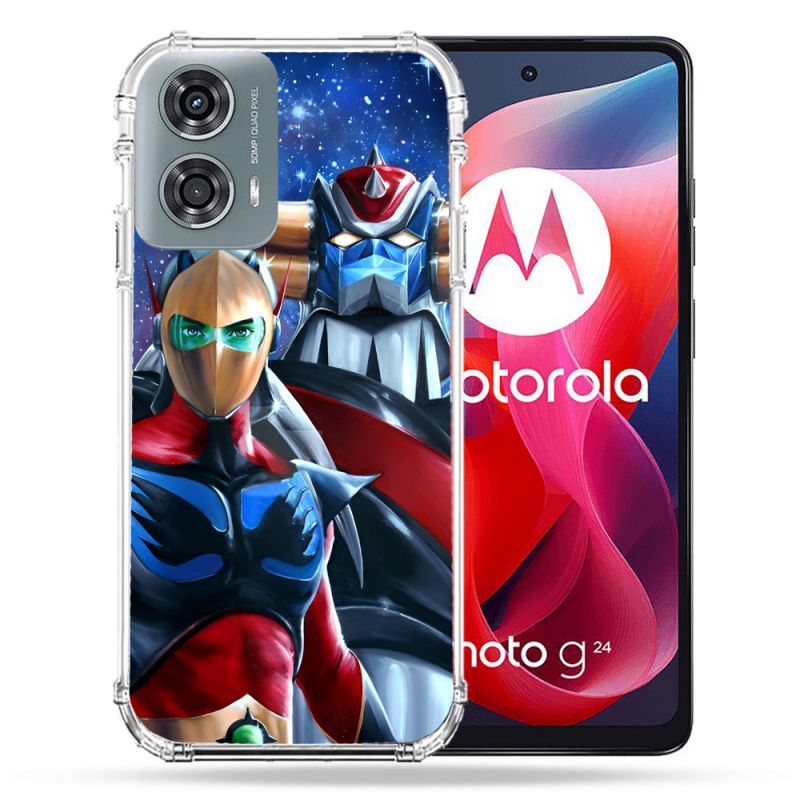 Coque Renforcée Pour Motorola G24 4G Goldorak