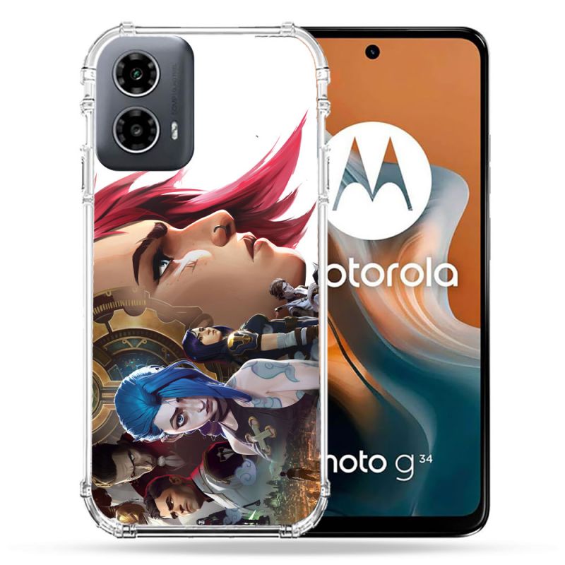 Coque Renforcée Pour Motorola G34 5G Arcane Jynx Sœur
