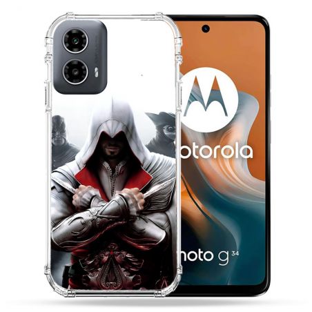 Coque Renforcée Pour Motorola G34 5G Assassin Creed Mask