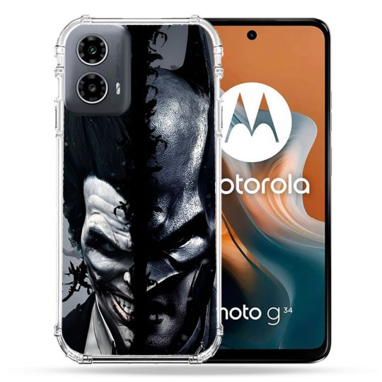 Coque Renforcée Pour Motorola G34 5G Batman Joker