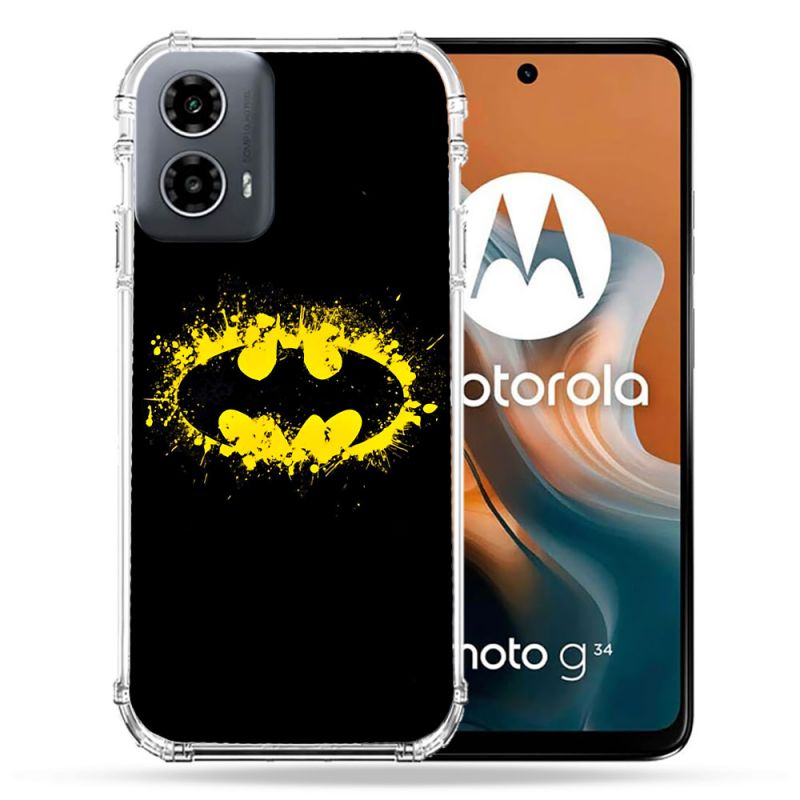 Coque Renforcée Pour Motorola G34 5G Batman Logo