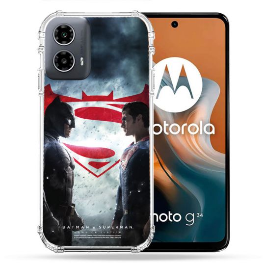 Coque Renforcée Pour Motorola G34 5G Batman VS Superman