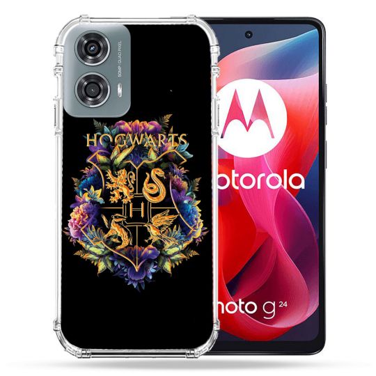 Coque Renforcée Pour Motorola G24 4G Harry Potter Hogwarts