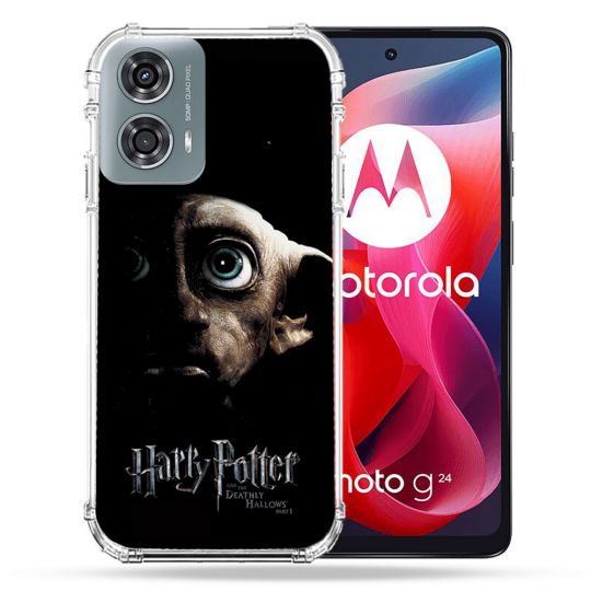 Coque Renforcée Pour Motorola G24 4G Harry Potter Hollows Dobby
