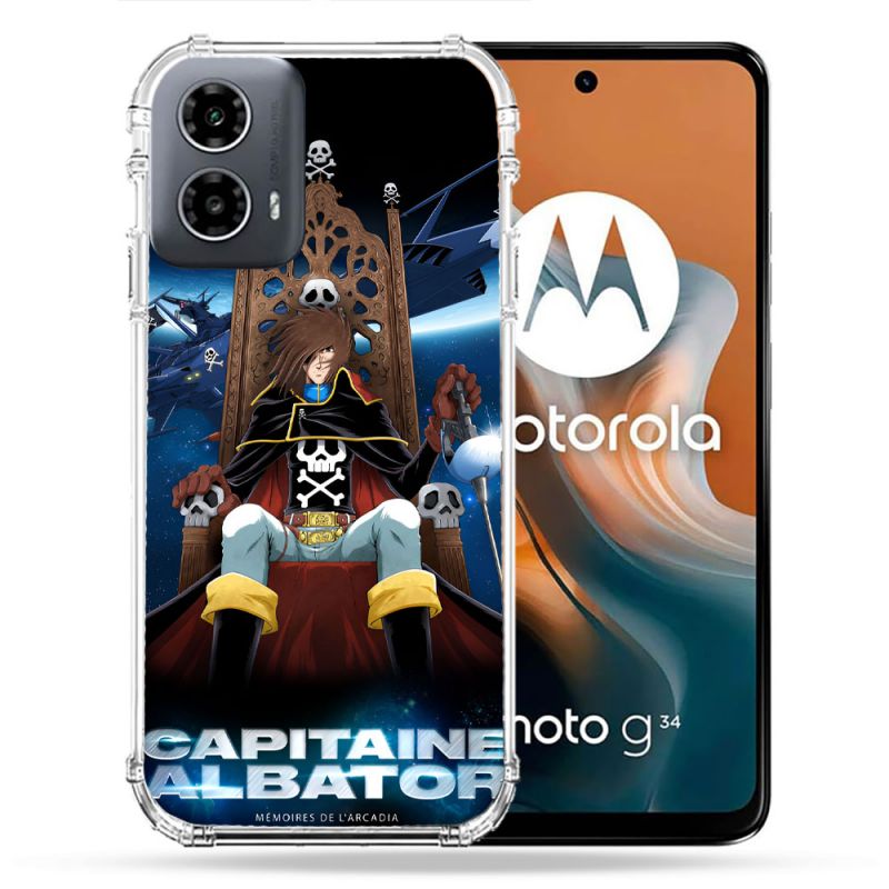 Coque Renforcée Pour Motorola G34 5G Capitaine Albator