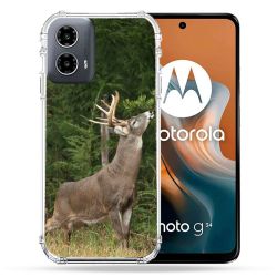 Coque Renforcée Pour Motorola G34 5G Chasse Cerf