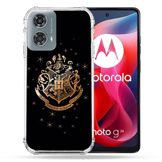 Coque Renforcée Pour Motorola G24 4G Harry Potter Poudlard