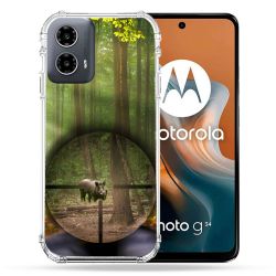 Coque Renforcée Pour Motorola G34 5G Chasse Sanglier Viseur