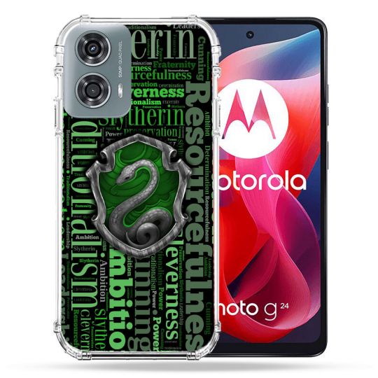 Coque Renforcée Pour Motorola G24 4G Harry Potter Serpentar