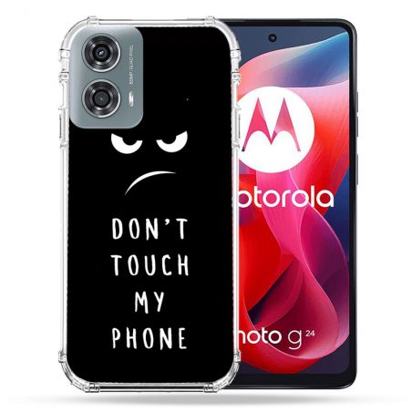 Coque Renforcée Pour Motorola G24 4G Humour Don't Touch