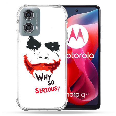 Coque Renforcée Pour Motorola G24 4G Joker Blanc