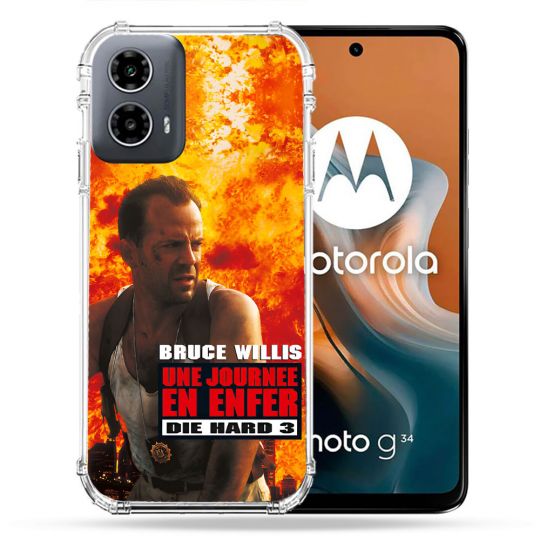 Coque Renforcée Pour Motorola G34 5G Die Hard Affiche