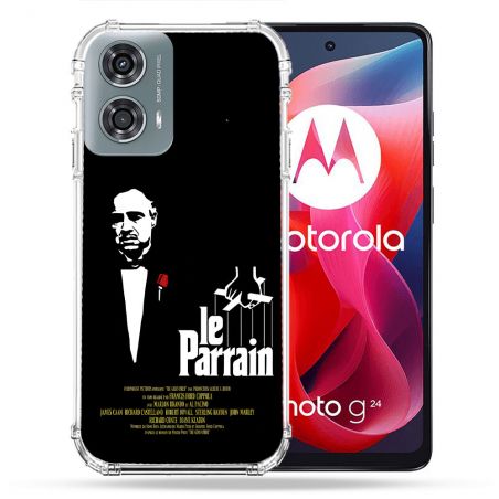 Coque Renforcée Pour Motorola G24 4G Le Parrain Affiche