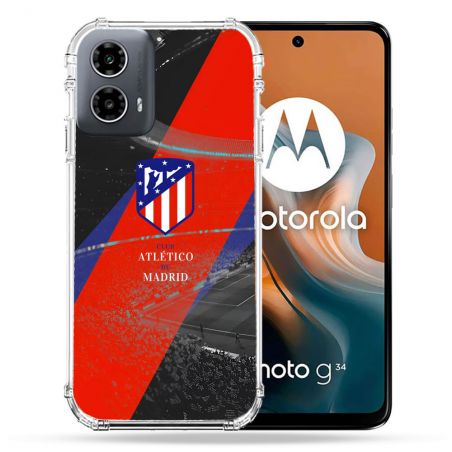 Coque Renforcée Pour Motorola G34 5G Foot Athletico Madrid