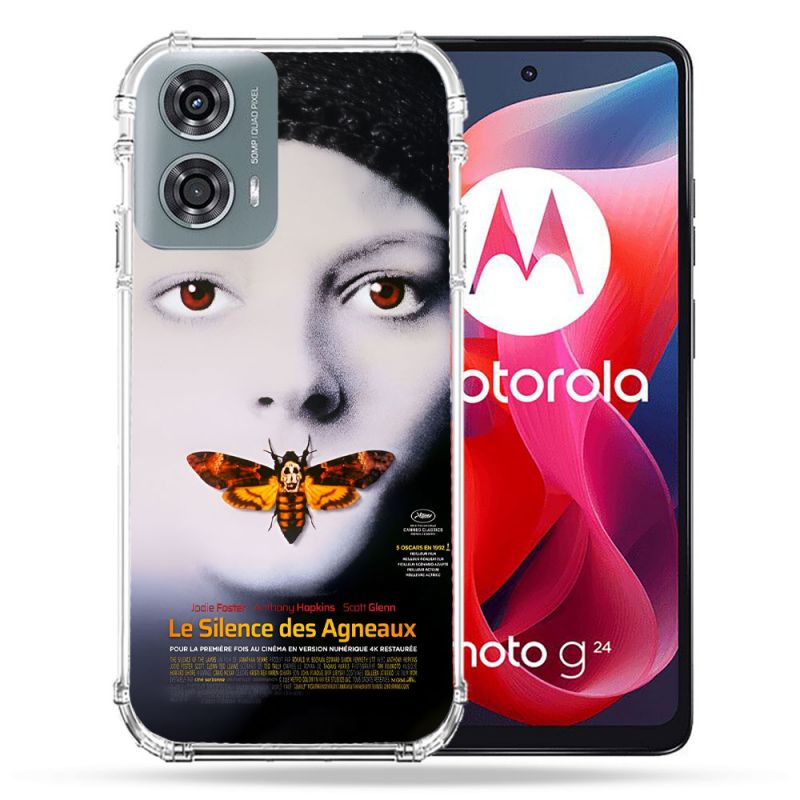 Coque Renforcée Pour Motorola G24 4G Le Silence Des Agneaux Affiche