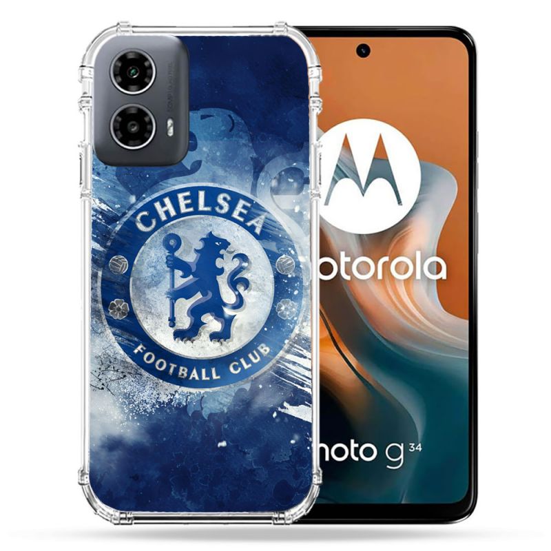 Coque Renforcée Pour Motorola G34 5G Foot Chelsea