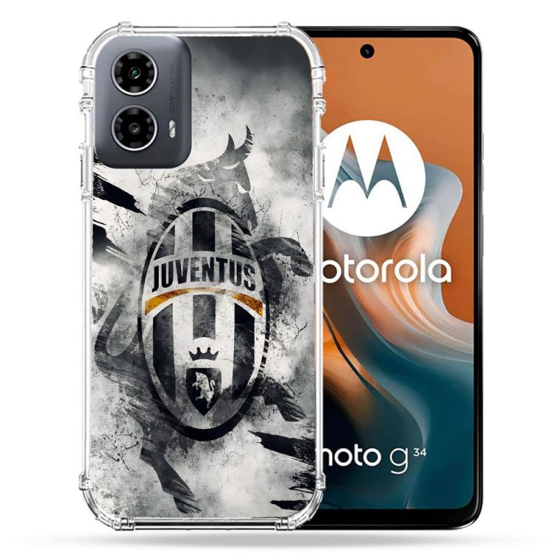 Coque Renforcée Pour Motorola G34 5G Foot Juventus Turin