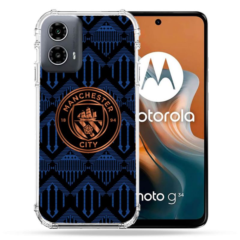 Coque Renforcée Pour Motorola G34 5G Foot Manchester City